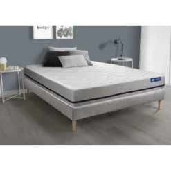 ACTISOMEnsemble matelas ACTIFLEX SOFT 3zones de confort et sommier KIT gris