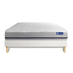 ACTISOMEnsemble matelasACTILATEX SOFT 3 zones de confort sommier KIT blanc