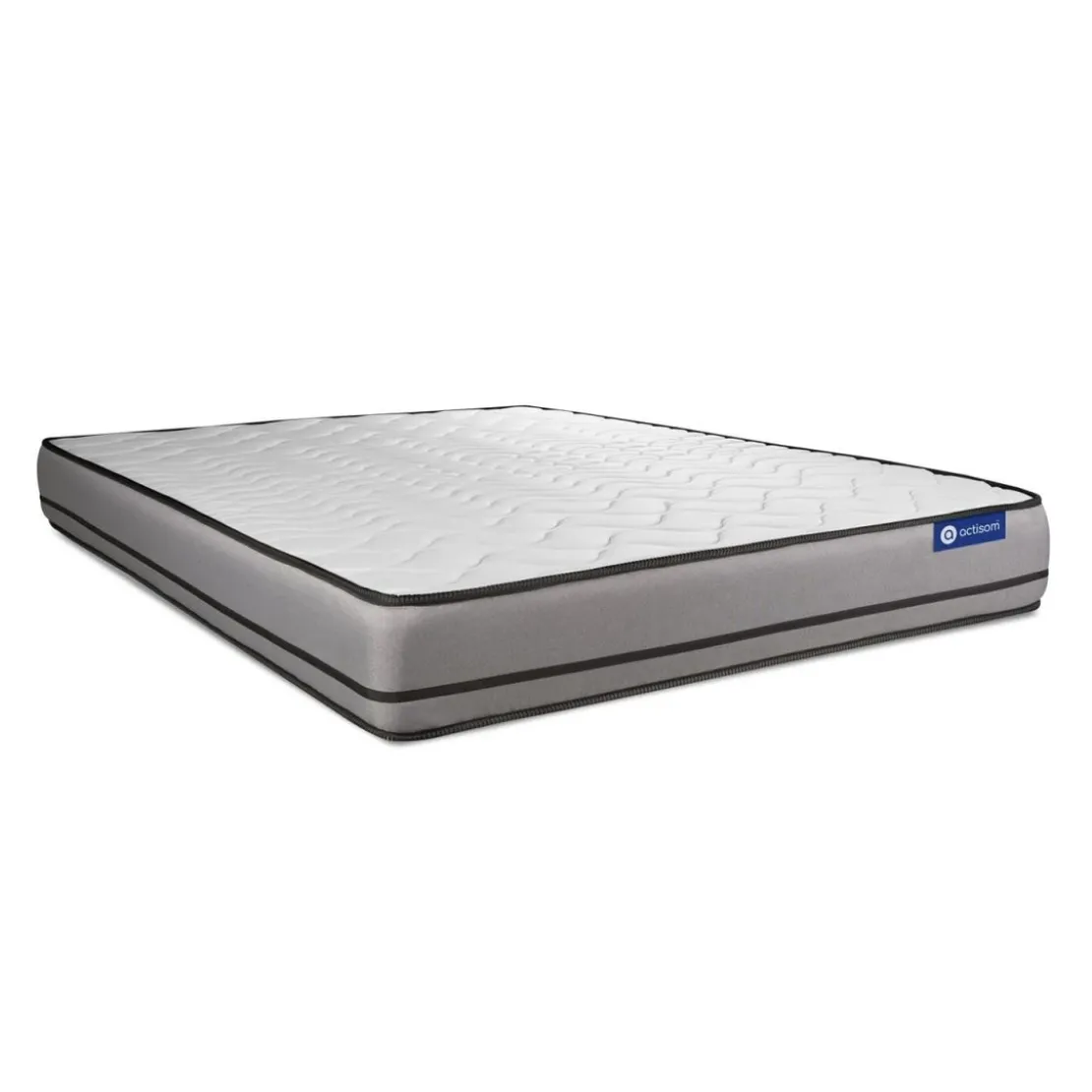 ACTISOMEnsemble matelas ACTIFLEX NIGHT RESSORTS ENSACHES 3 zones de confort sommier KIT blanc