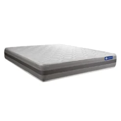 ACTISOMPack prêt a dormir matelas ACTIFLEX RELAX Ressorts ensaches memoire de forme sommier KIT blanc