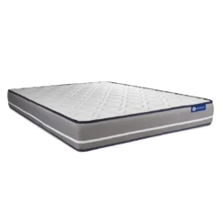 ACTISOMPack prêt a dormir matelas a memoire ACTIMEMO PUR 3 zones de confort sommier KIT blanc