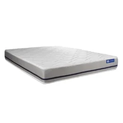 ACTISOMPack prêt a dormir matelas ACTIMEMO SOFT 3 zones de confort sommier KIT blanc 2 oreillers et couette