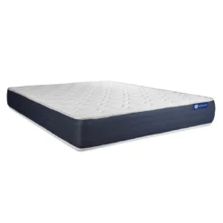ACTISOMPack prêt a dormir matelas Ressorts ensaches Memoire de forme ACTIFLEX SLEEP sommier KIT gris 2oreillers et couette