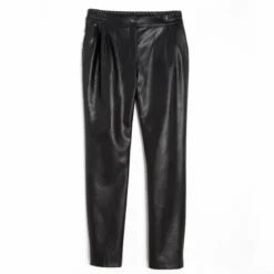 ActuamodePantalon matiére synthétique femme - Noir