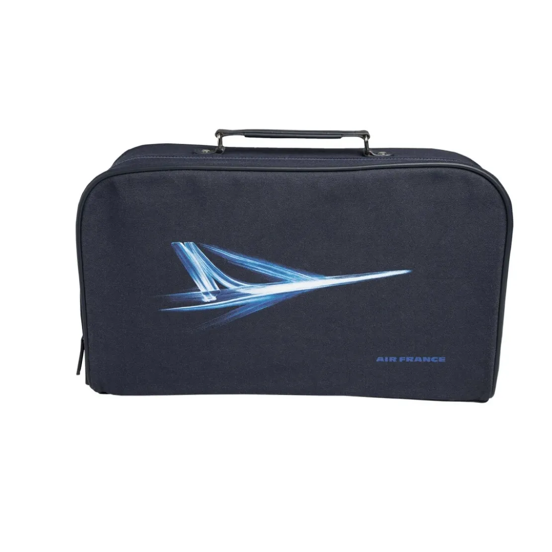 Air FranceVALISETTE VINTAGE CONCORDE bleu marine en toile