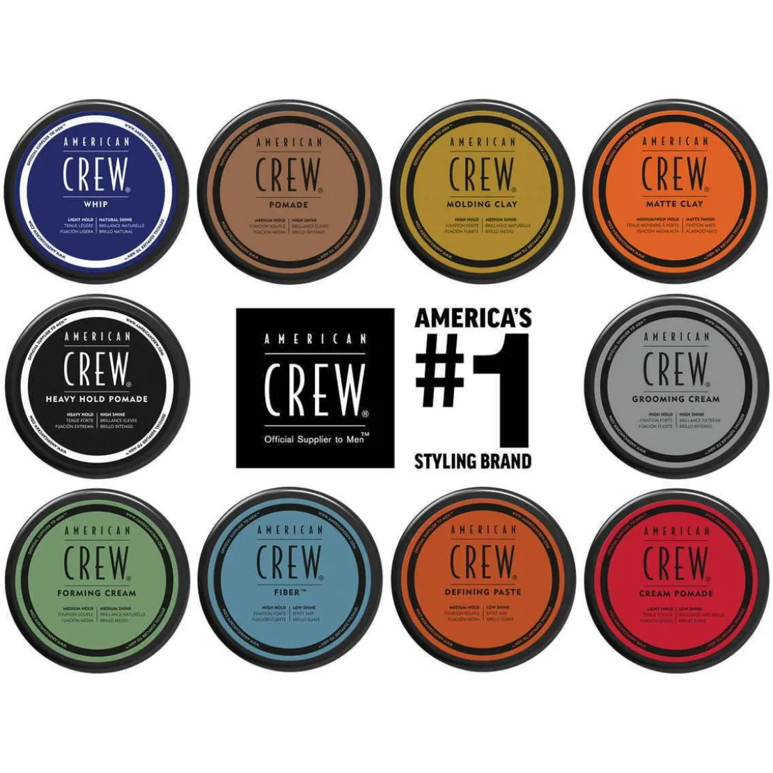 American CrewCire pour Cheveux Homme Fixation Souple & Brillance Élevée85 g