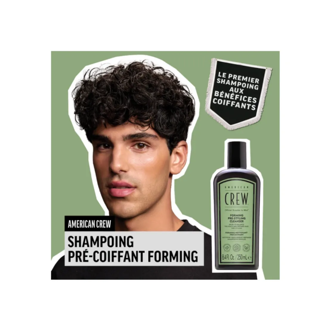American CrewPre-Styler - Shampoing Pré-Coiffant – Définisseur de Boucles250 ml