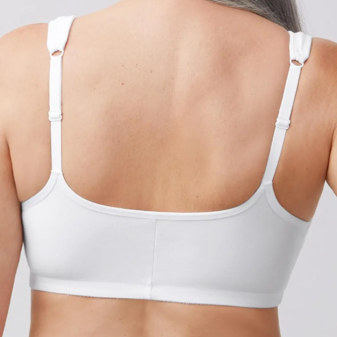 Amoena LingerieBrassière blanc - post opératoire avec poches - sans armatures en coton - Fleur