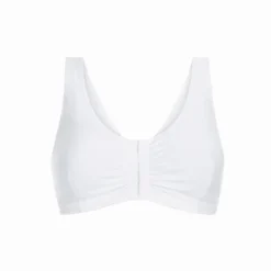 Amoena LingerieSoutien-gorge sans armatures ouvert devant Blanc AMEONA en coton- Frances