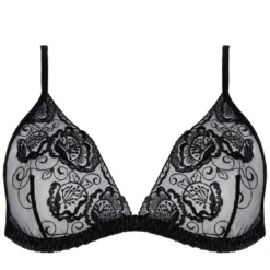 AnaisEnsemble soutien-gorge et culotte noire en dentelle- Coquine