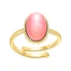 Angèle M BijouxBagueFemme B2457-ROSE-QUARTZ - Angèle M
