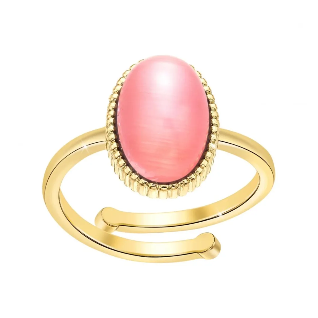 Angèle M BijouxBagueFemme B2457-ROSE-QUARTZ - Angèle M