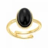 Angèle M BijouxBagues Femme - B2457-BLACK-ONYX - Angèle M