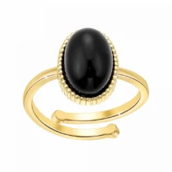 Angèle M BijouxBagues Femme - B2457-BLACK-ONYX - Angèle M