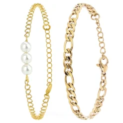 Angèle M BijouxBracelet Femme B2182+B2384-DORE