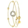 Angèle M BijouxBracelet Femme B2125-BLANC+B2371-DORE - Angèle M