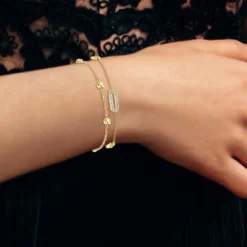 Angèle M BijouxBracelet Femme B2190+B2371-DORE