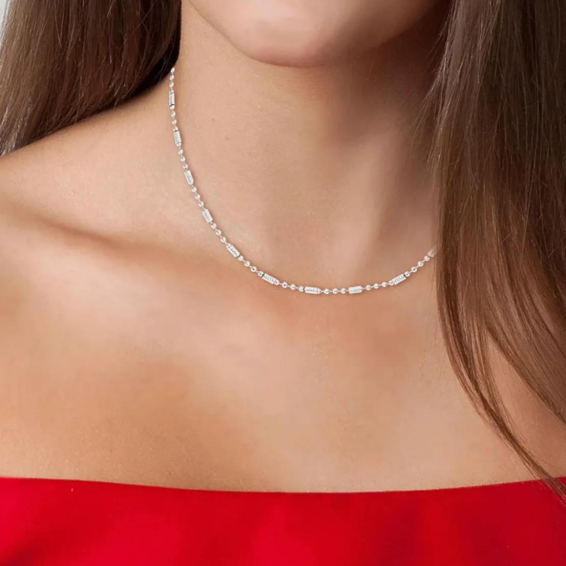 Angèle M BijouxCollier femme - B2376-ARGENT - Angèle M