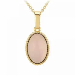 Angèle M BijouxCollier femme B2458-ROSE-QUARTZ -Angèle M