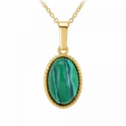 Angèle M BijouxCollier femme - B2458-MALACHITE- Angèle M