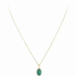 Angèle M BijouxCollier femme - B2458-MALACHITE- Angèle M