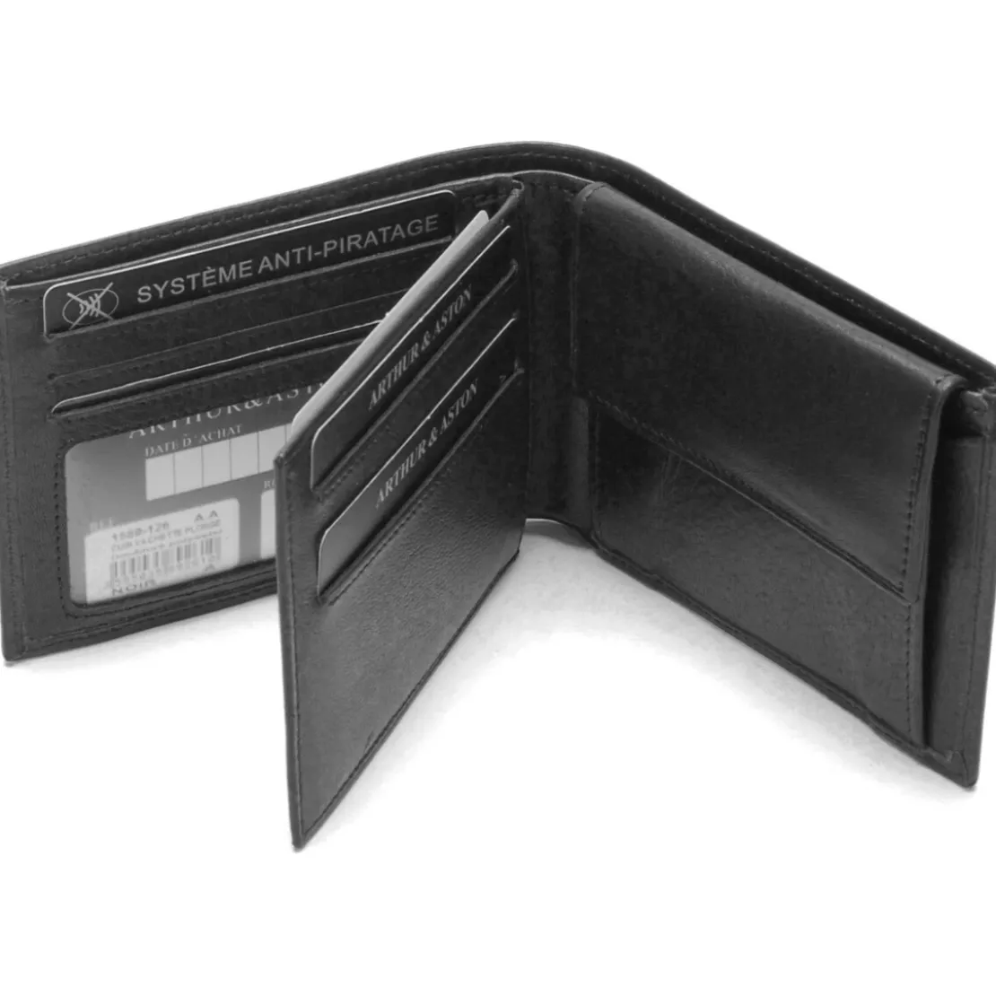 Arthur & AstonPORTE CARTES ITALIEN - Cuir Noir