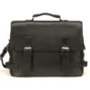 Arthur & AstonPorte-Document noir en cuir