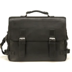 Arthur & AstonPorte-Document noir en cuir