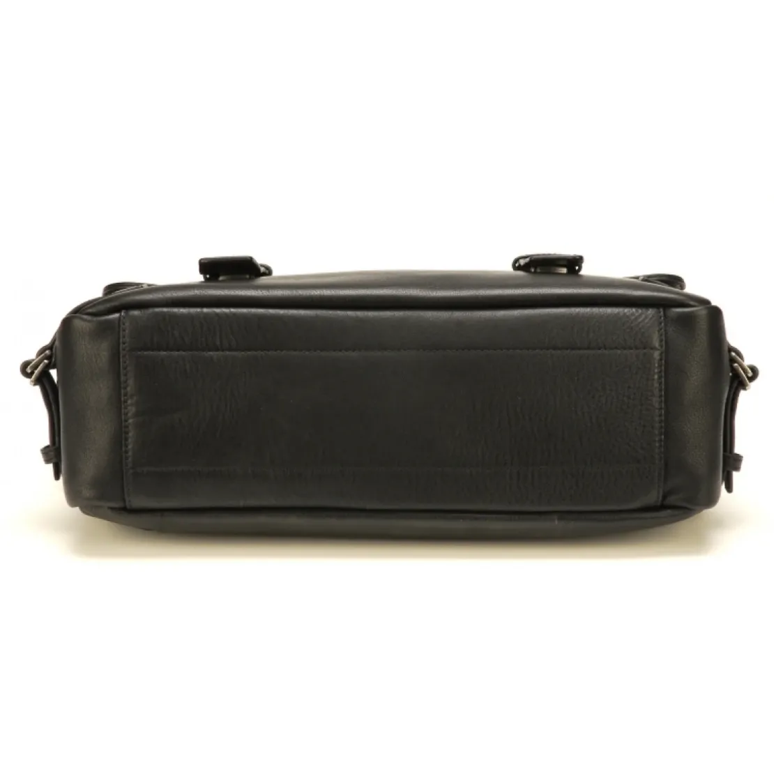Arthur & AstonPorte-Document noir en cuir