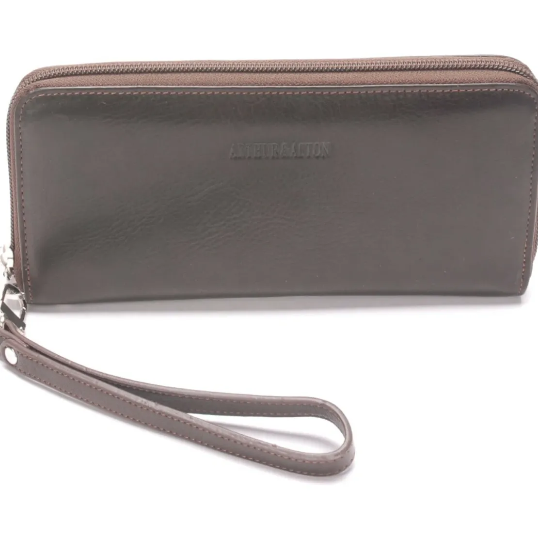 Arthur & AstonPORTEFEUILLE AVEC DRAGONNE - Cuir Marron