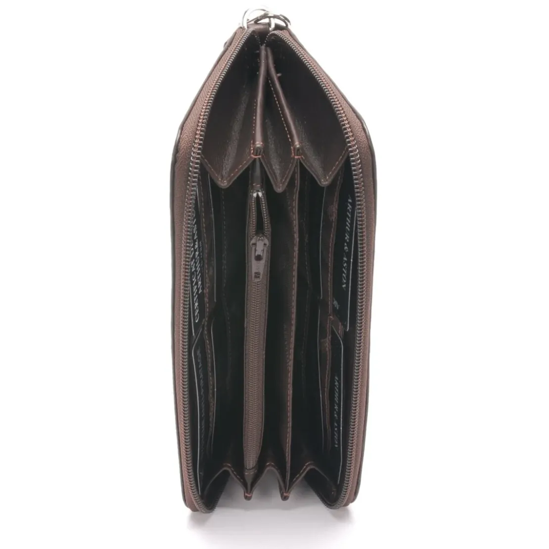 Arthur & AstonPORTEFEUILLE AVEC DRAGONNE - Cuir Marron