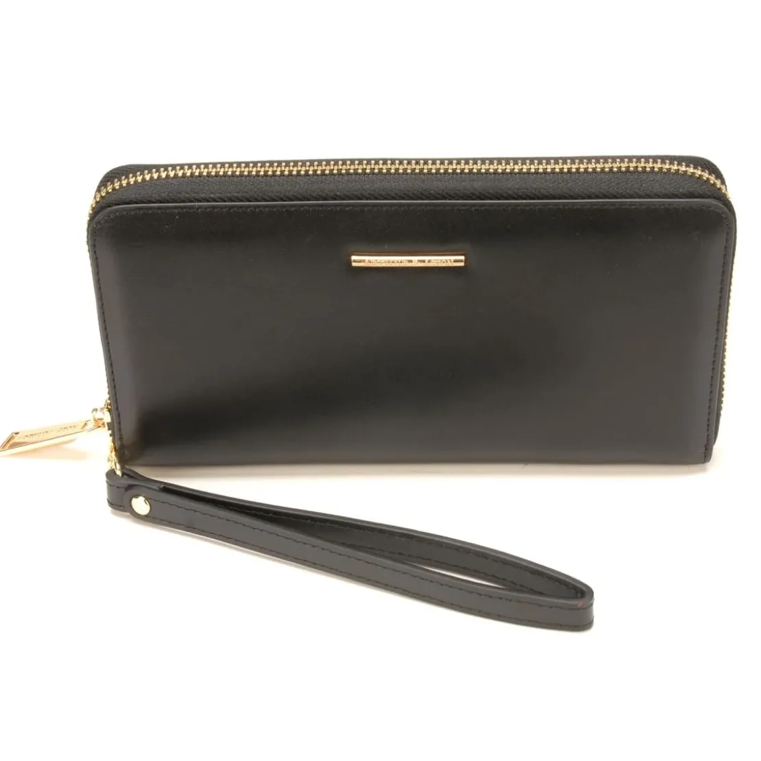 Arthur & AstonPortefeuille Compagnon- Cuir lisse noir Noir