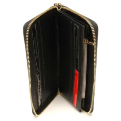 Arthur & AstonPortefeuille Compagnon- Cuir lisse noir Noir