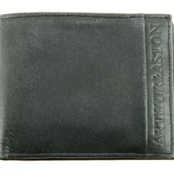 Arthur & AstonPortefeuille Cuir Vachette - Doublure Coton Marron noir