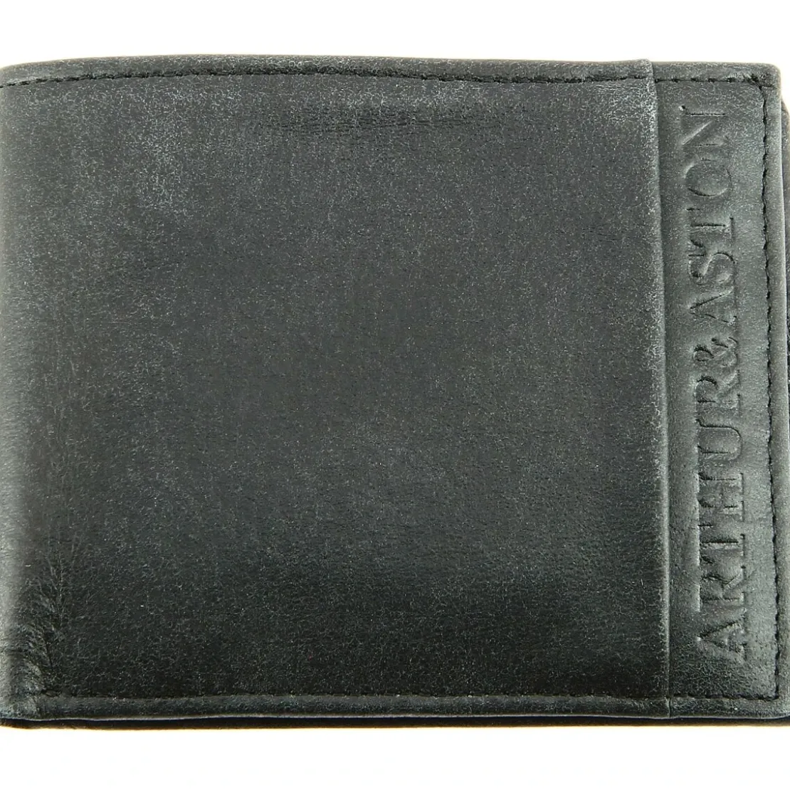 Arthur & AstonPortefeuille Cuir Vachette - Doublure Coton Marron noir