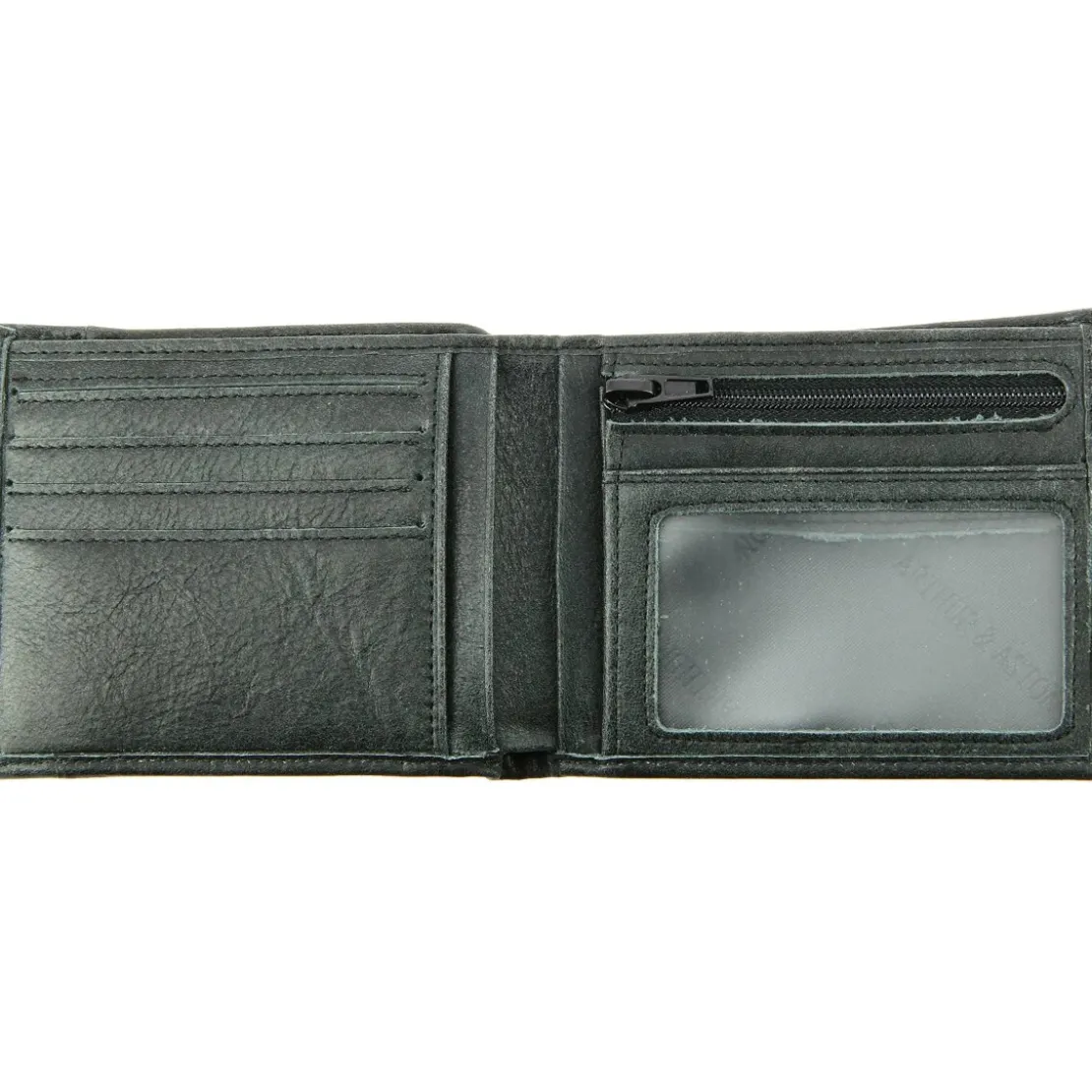 Arthur & AstonPortefeuille Cuir Vachette - Doublure Coton Marron noir