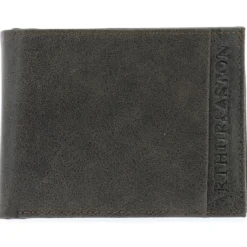 Arthur & AstonPortefeuille Cuir Vachette - Doublure Coton Marron foncé
