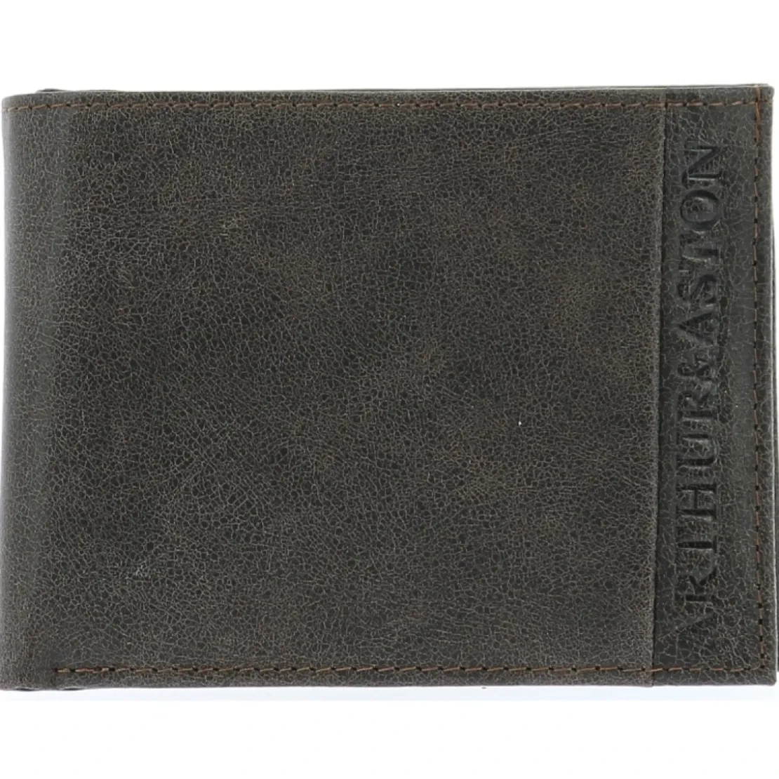 Arthur & AstonPortefeuille Cuir Vachette - Doublure Coton Marron foncé