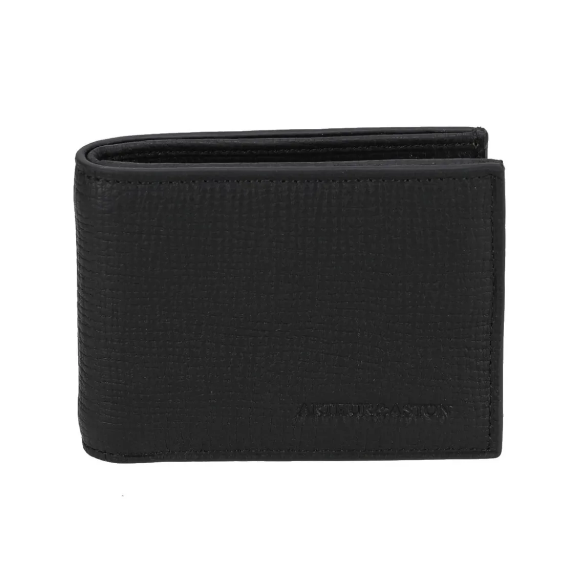 Arthur & AstonPortefeuille italien en cuir noir