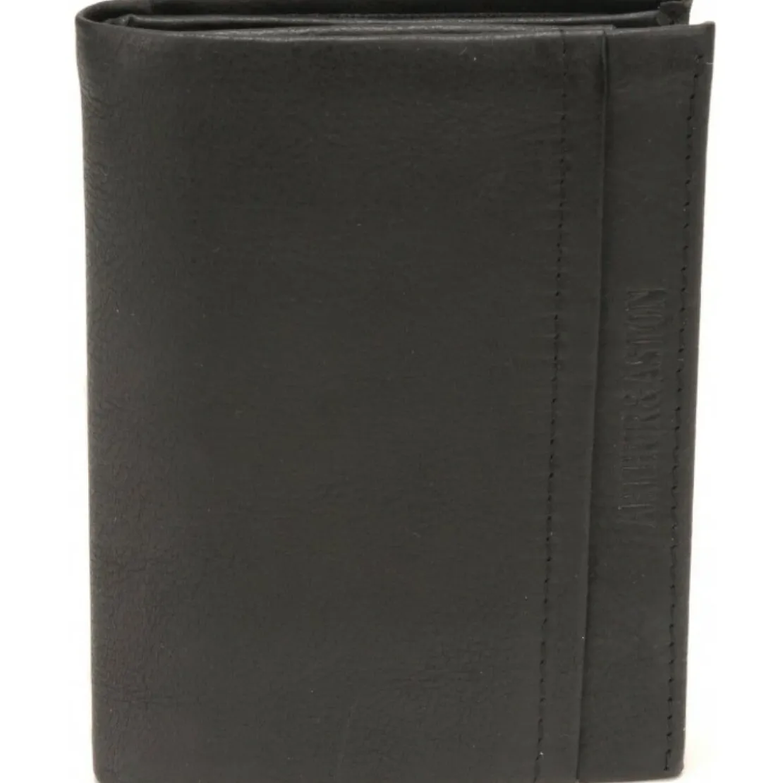Arthur & AstonPortefeuille 2 Volets - Poche Monnaie Pression - CUIR Noir