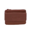 Arthur & AstonPortes-monnaie zippe en cuir cognac