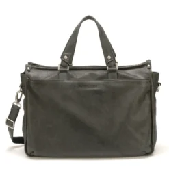 Arthur & AstonSac porte main souffletsG/bleu - Arthur&Aston - Cuir - Homme Noir