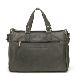Arthur & AstonSac porte main souffletsG/bleu - Arthur&Aston - Cuir - Homme Noir
