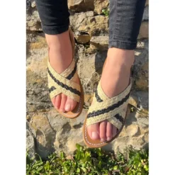 Atelier TropézienSandales Femme En Cuir - Beige