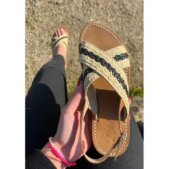 Atelier TropézienSandales Femme En Cuir - Beige