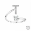 AthèmeBague Initale T Femme Athème B2804-T -Métal Argent