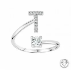 AthèmeBague Initale T Femme Athème B2804-T -Métal Argent