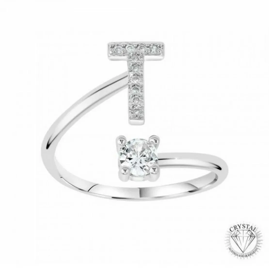 AthèmeBague Initale T Femme Athème B2804-T -Métal Argent