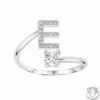 AthèmeBague initiale E Femme Athème B2804-E - Métal Argent