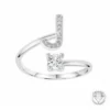 AthèmeBague Initiale J Femme Athème B2804-J - Métal Argent